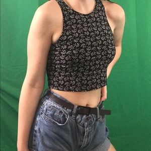 Black crop top
